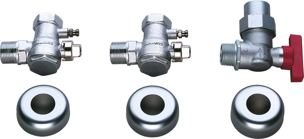 Bosch Installationszubehör Nr. 769 2 Wartungshähne R 1, 1 Gashahn R 3/4, 7719001817