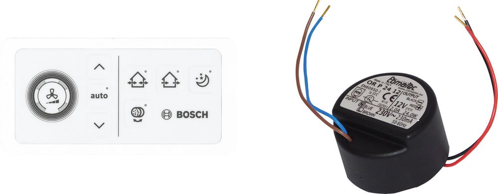 Bosch Zub. dezentraler Lüftung CV 40 H/U Lüftungsregler mit Unterputznetzteil, 7735600365