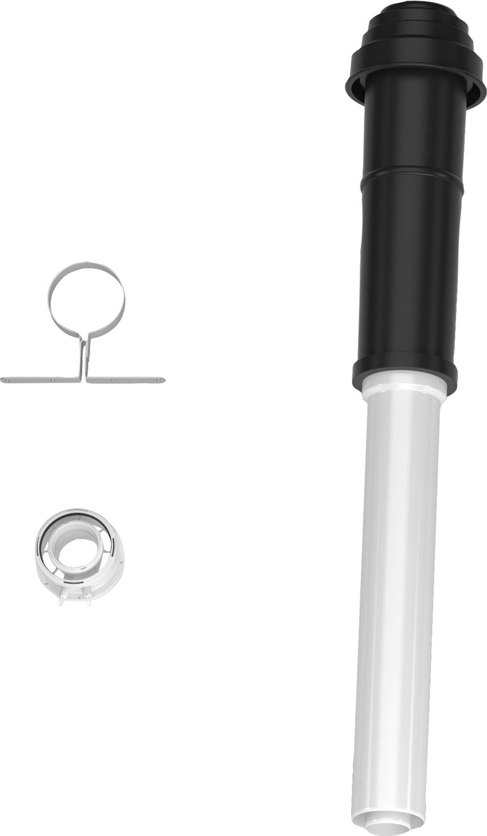 Bosch Abgaszubehör FC-Set60-C33x (oben) Grundbausatz C33x, schwarz, d:60/100mm, 7738112504