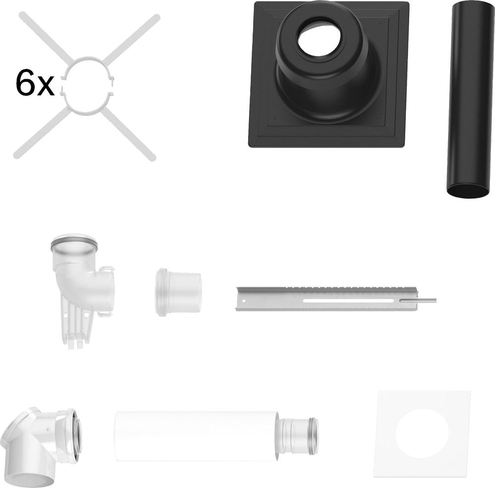 Bosch Abgaszubehör FC-Set80-C93x (oben) Grundbausatz C93x, d:80/125mm, 7738112544