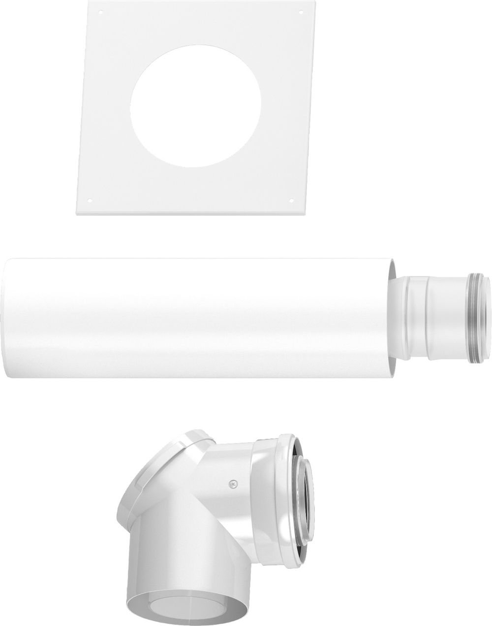 Bosch Abgaszubehör FC-Set80-C(14)3x Grundbausatz C(14)3x, d:80/125 z.Schacht, 7738112581