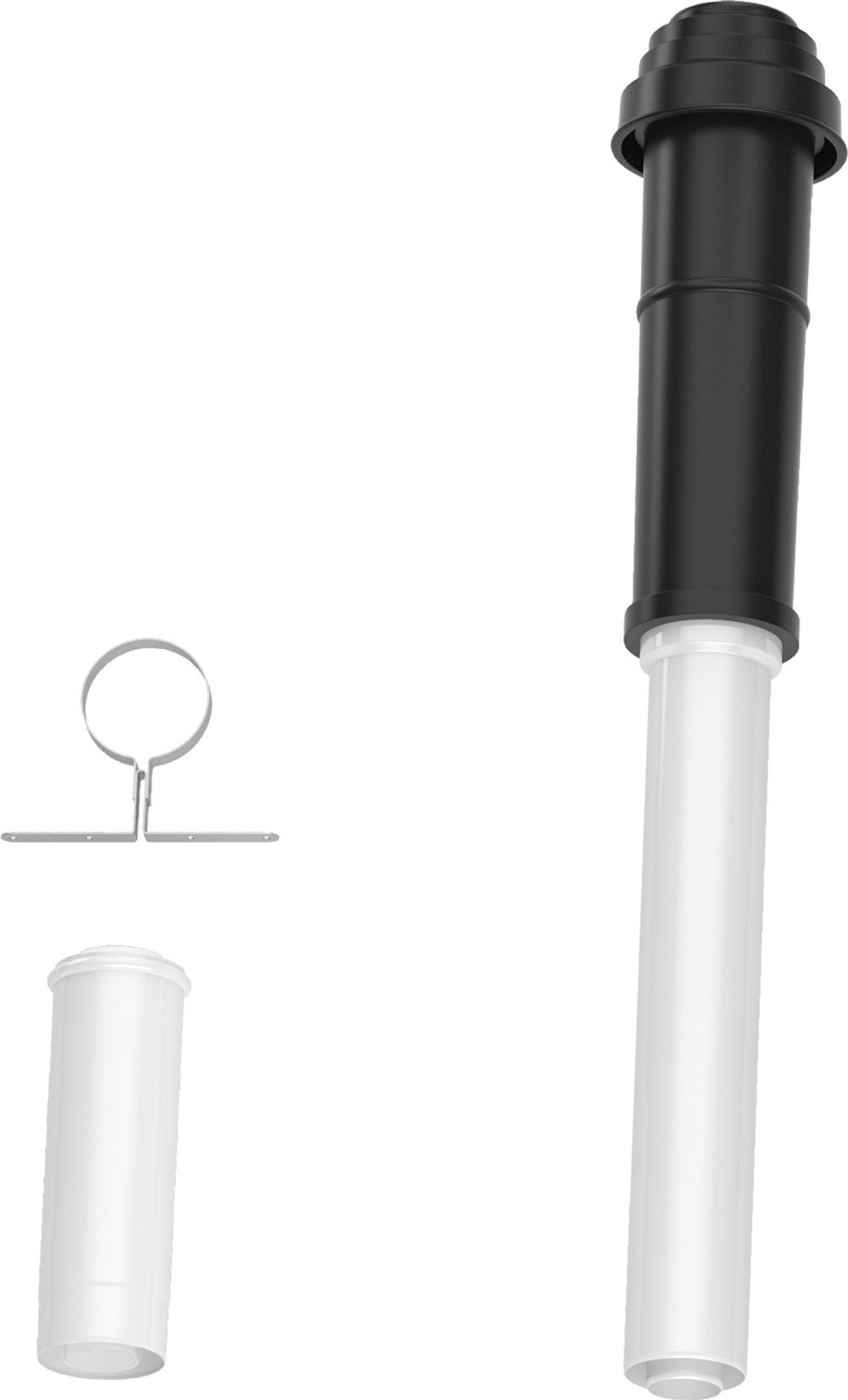 Bosch Abgaszubehör FC-Set80-C33x (oben) Grundbausatz C33x, schwarz, d:80/125mm, 7738112660