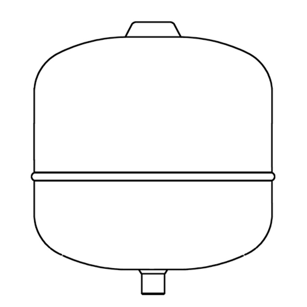 DAIKIN Membranausdehnungsgefäß 12 L, MAG S12 m. Anschlussgr. f. Drucksystem bis 2 Kol, 162070