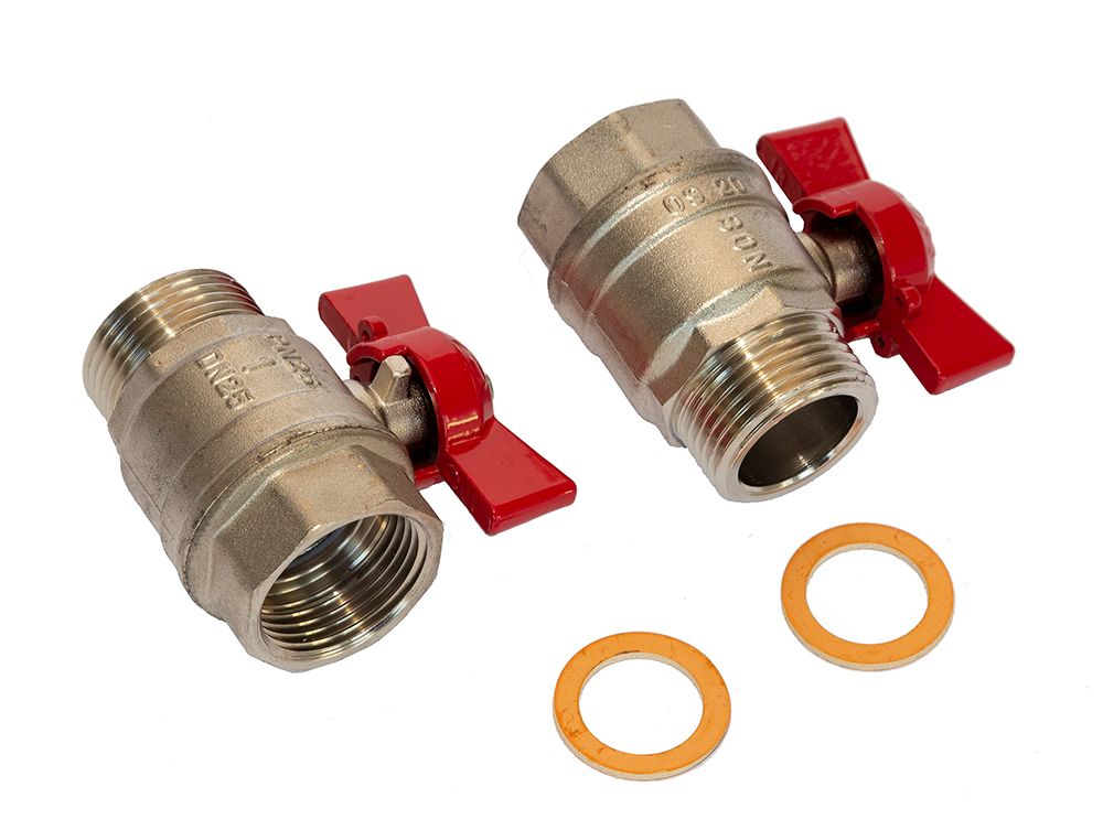 DAIKIN Kugelhahn-Set, ASH3, 2 St./VPE für RMX, 1 IG x 1 AG, ESHUTOFVALVEA