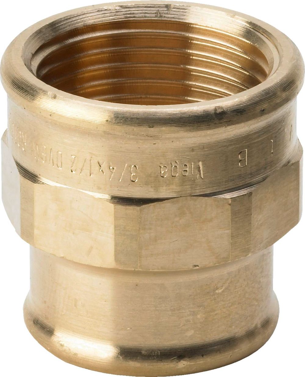 Viega Reduziermuffe, Rp1 1/2, Rp2 3/8 Rotguss oder Siliziumbronze Modell 3240, 268879