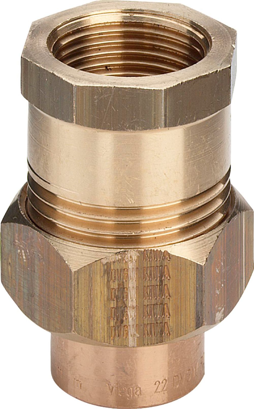 Viega Übergangsverschraubung, d 28mm, Rp 1 Rotguss, Messing Modell 94330G, 119478