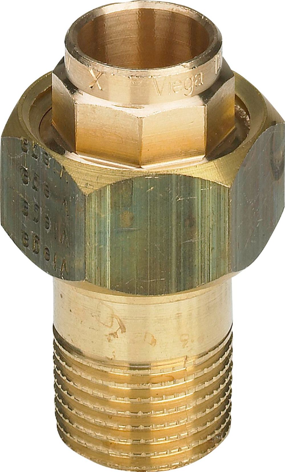 Viega Übergangsverschraubung, d 28mm, R 1 Rotguss oder Siliziumbronze, Messing Modell 94341G, 103705