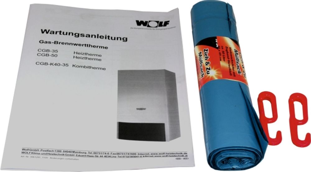 Wolf Reinigungsergänzungsset Gasbrennwertthermen CGB-35/50, 2482875