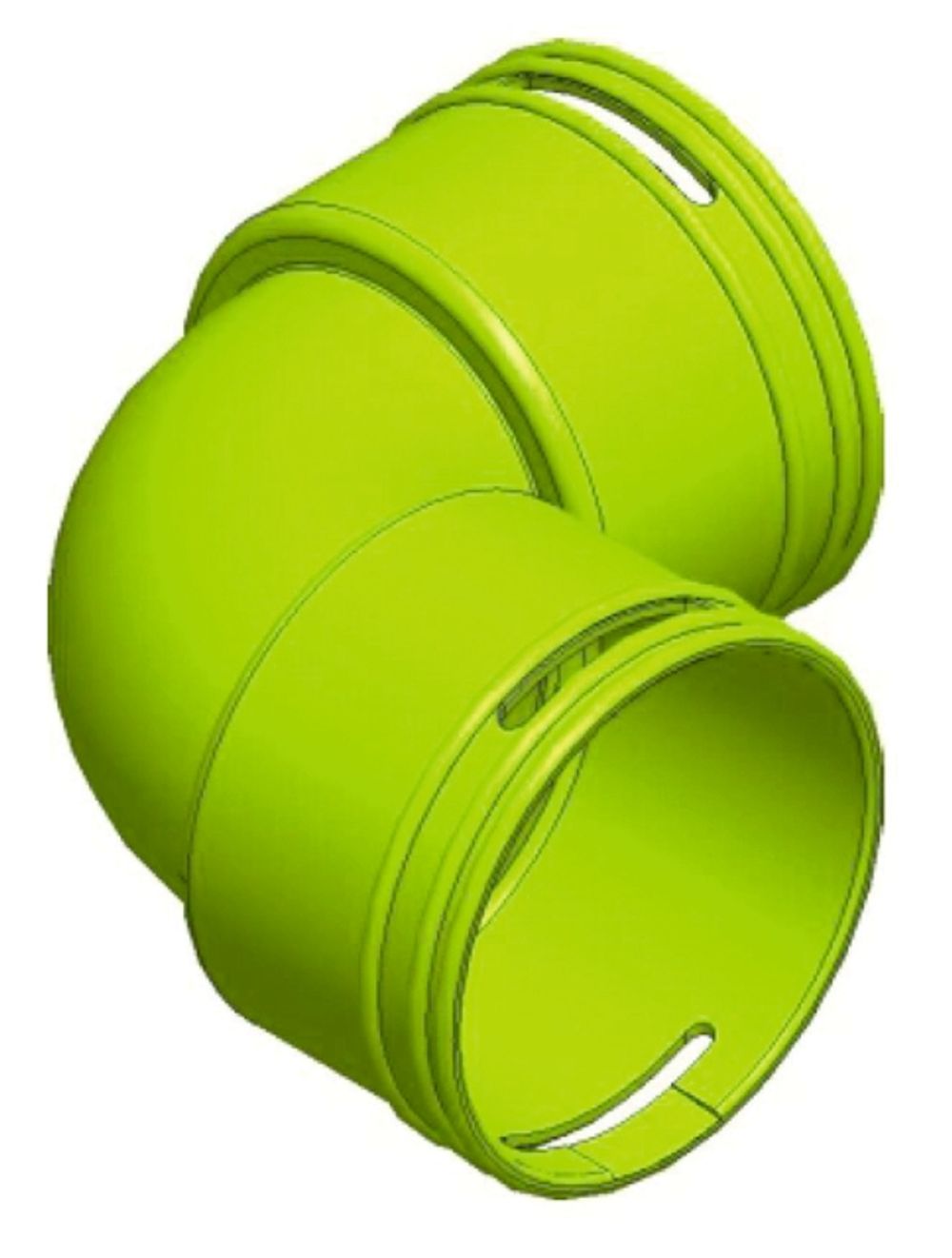 Wolf Bogen DN63 90Gr antistatisch/antimikrobiell, für CWL, 2577704