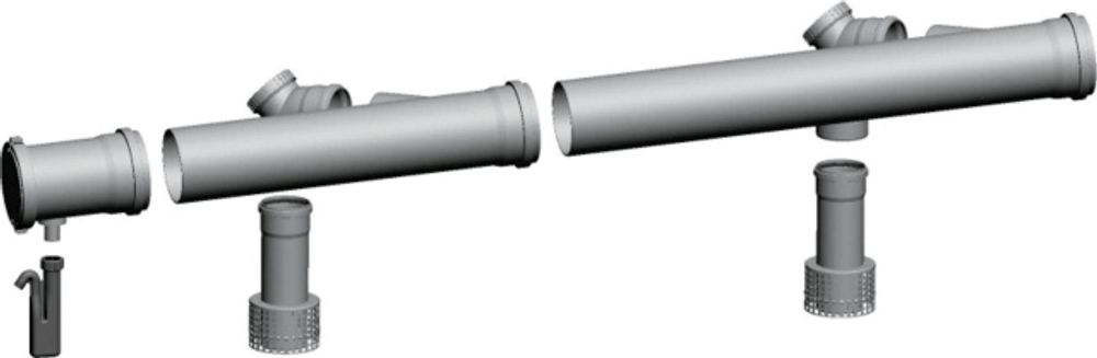 Wolf Grundbausatz DN110/160 raumluftabhängig, für CGB-75/100, 2651310
