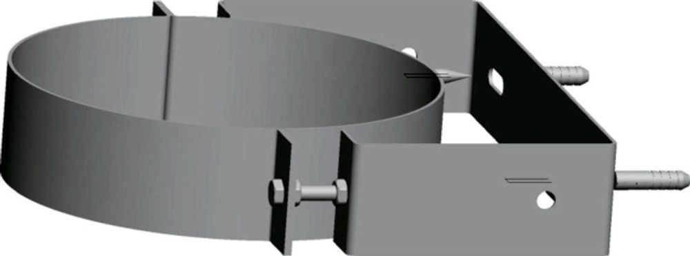 Wolf Wandhalterung DN225 verstellbar aus Edelstahl, 2651353