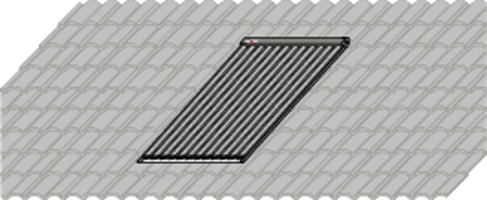 Wolf Erweiterungs-Aufd.-Montageset für 1 Kollektor CRK, Falz-Ziegel, 7701611