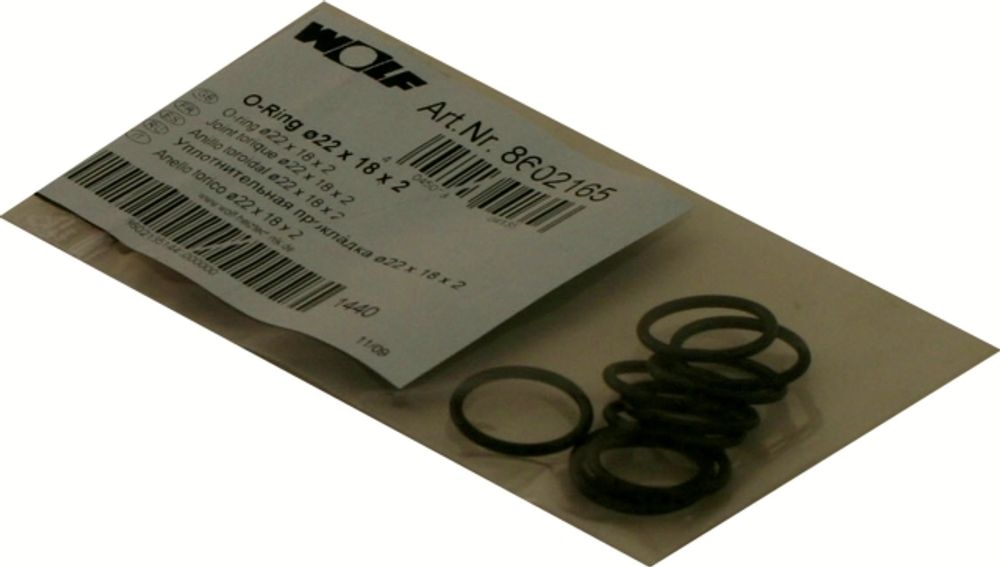 Wolf O-Ring 22x18x2 für GB, TGB, Satz a 10 Stück, 8602165