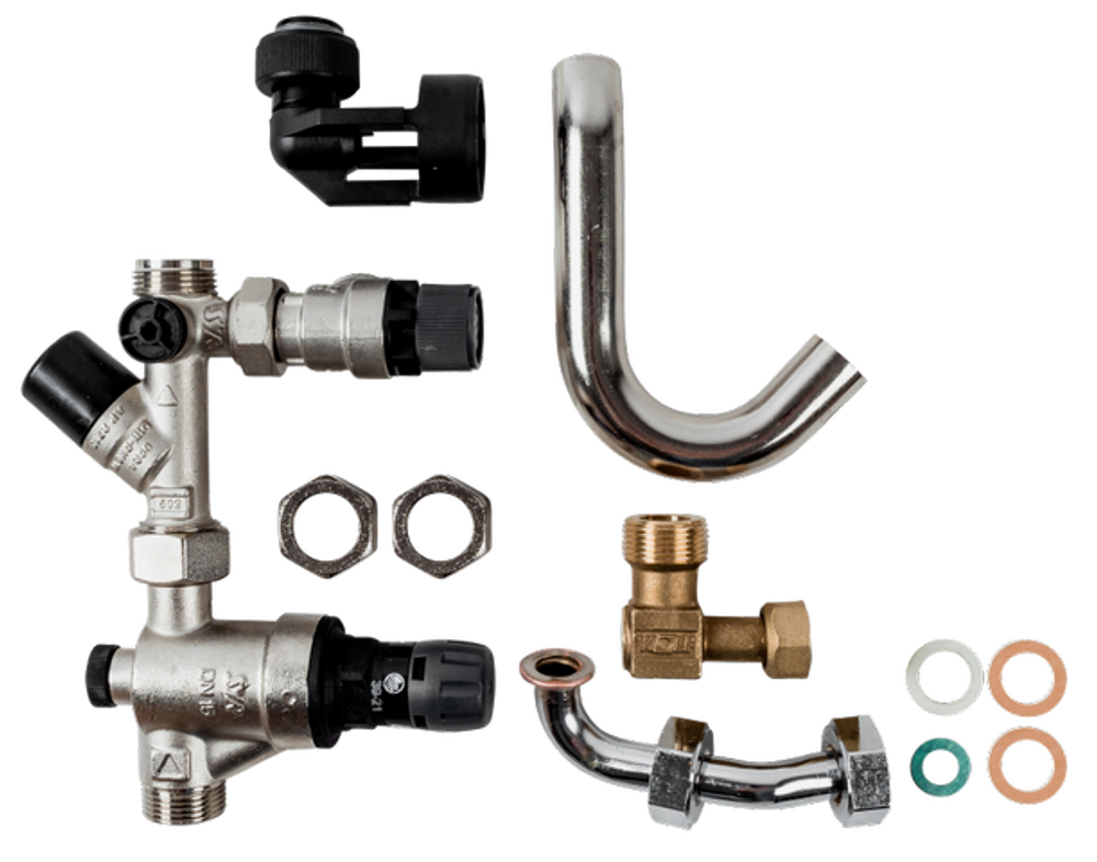 Wolf Anschluss-Set Warmwasser AP mit Druckminderer 1/2 für CGW-2, 8610474