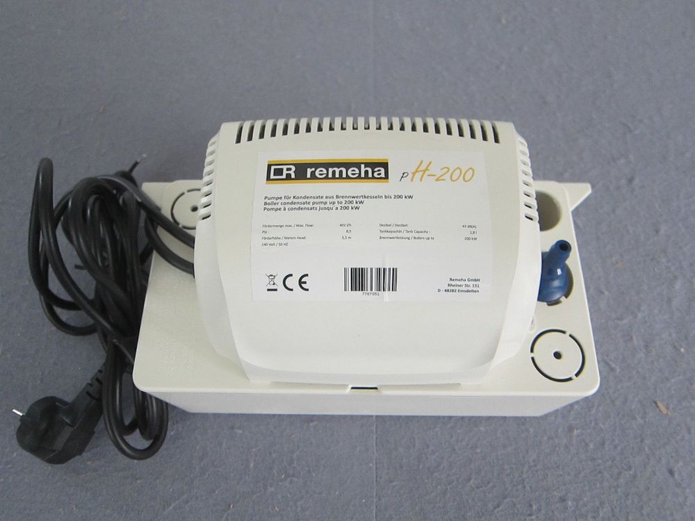 remeha Kondensathebepumpe pH200 für Neutralisationsanlagen Typ N, 7767051