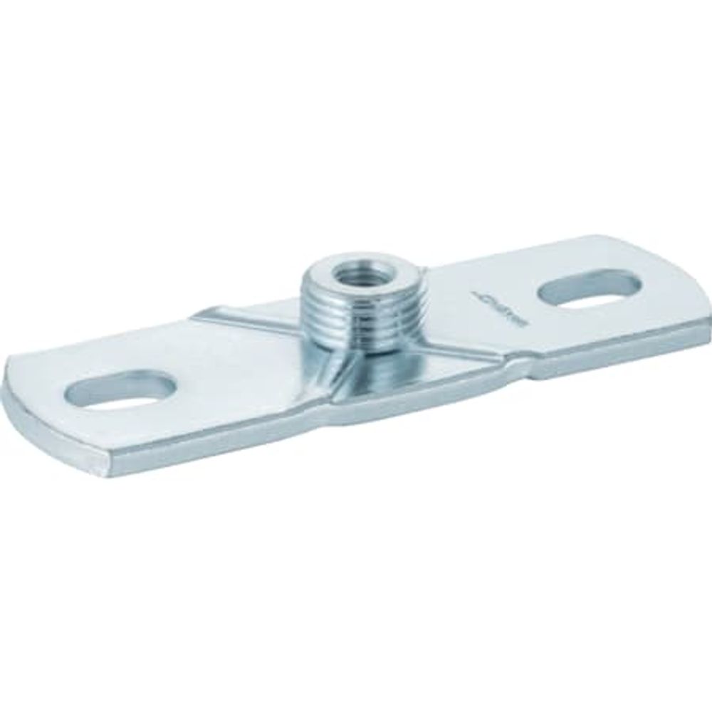 Geberit Mepla Grundplatte rechteckig, Zweiloch, mit Gewindemuffe M10 / G 1/2", 362.851.26.1