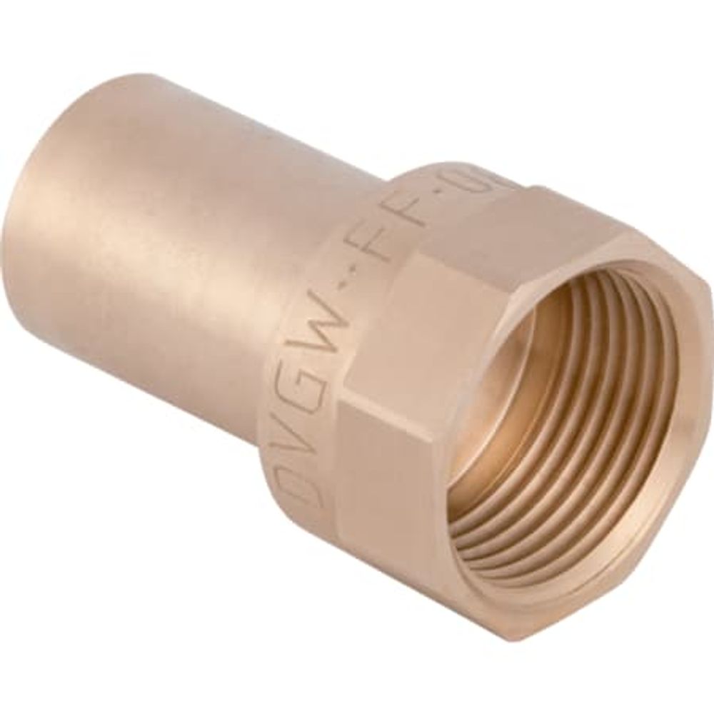Geberit Mapress Kupfer Übergang mit Innengewinde und Einschubende, DN 20 / 15, dø 22 mm, 63561