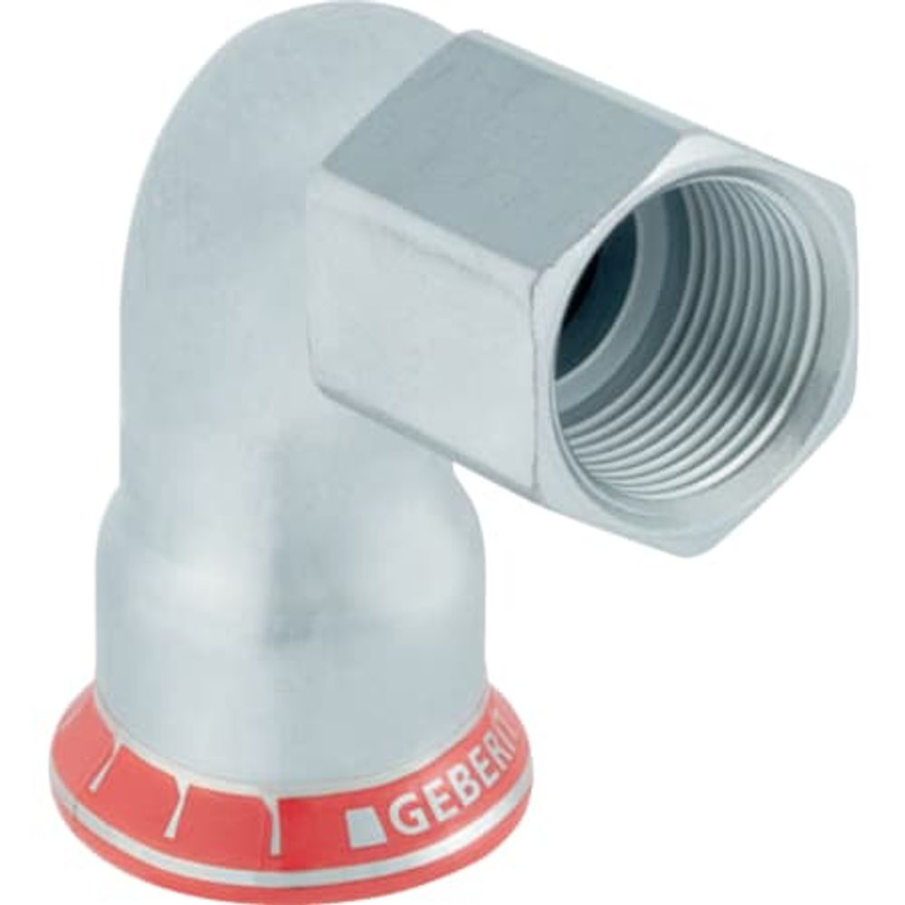 Geberit Mapress C-Stahl Übergangswinkel 90° mit Innengewinde, DN 25 / 20, 21661