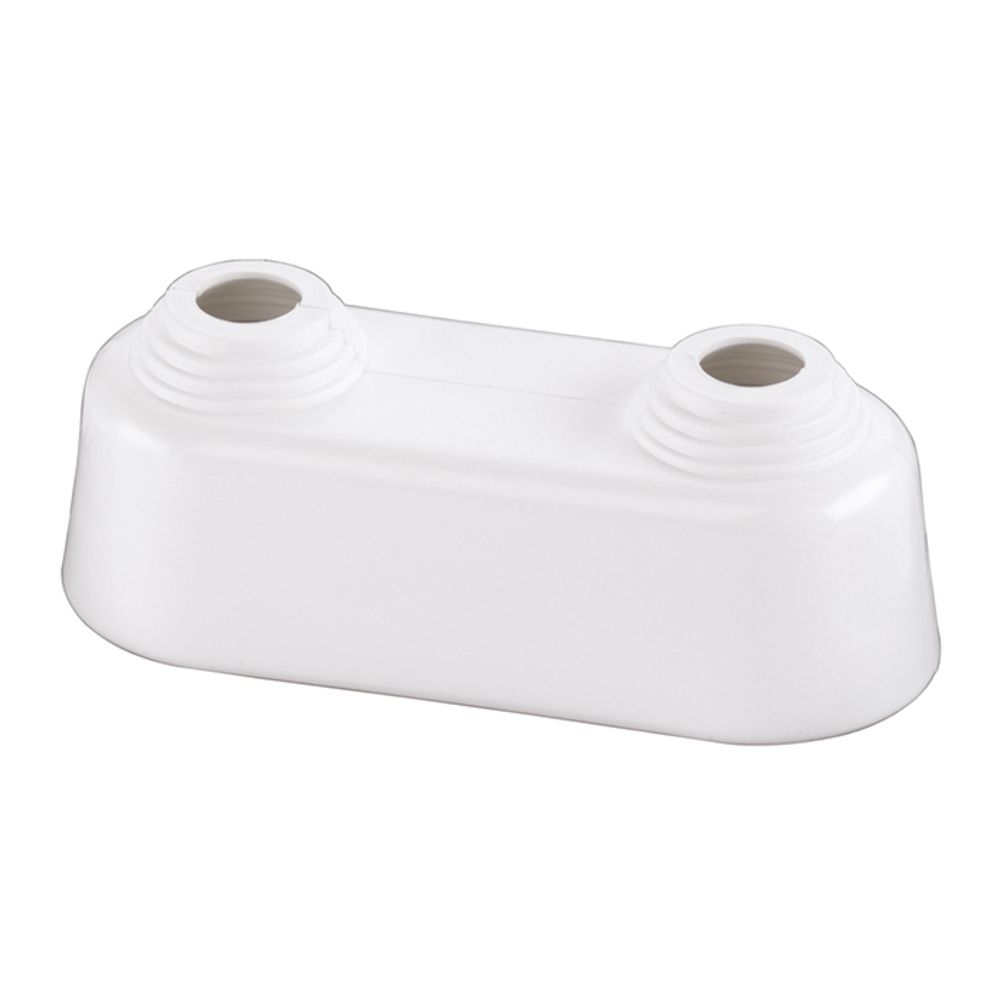 Flamco Doppelrosette hoch 10-22mm x Achsabstand 35mm Kst. weiß, F44201
