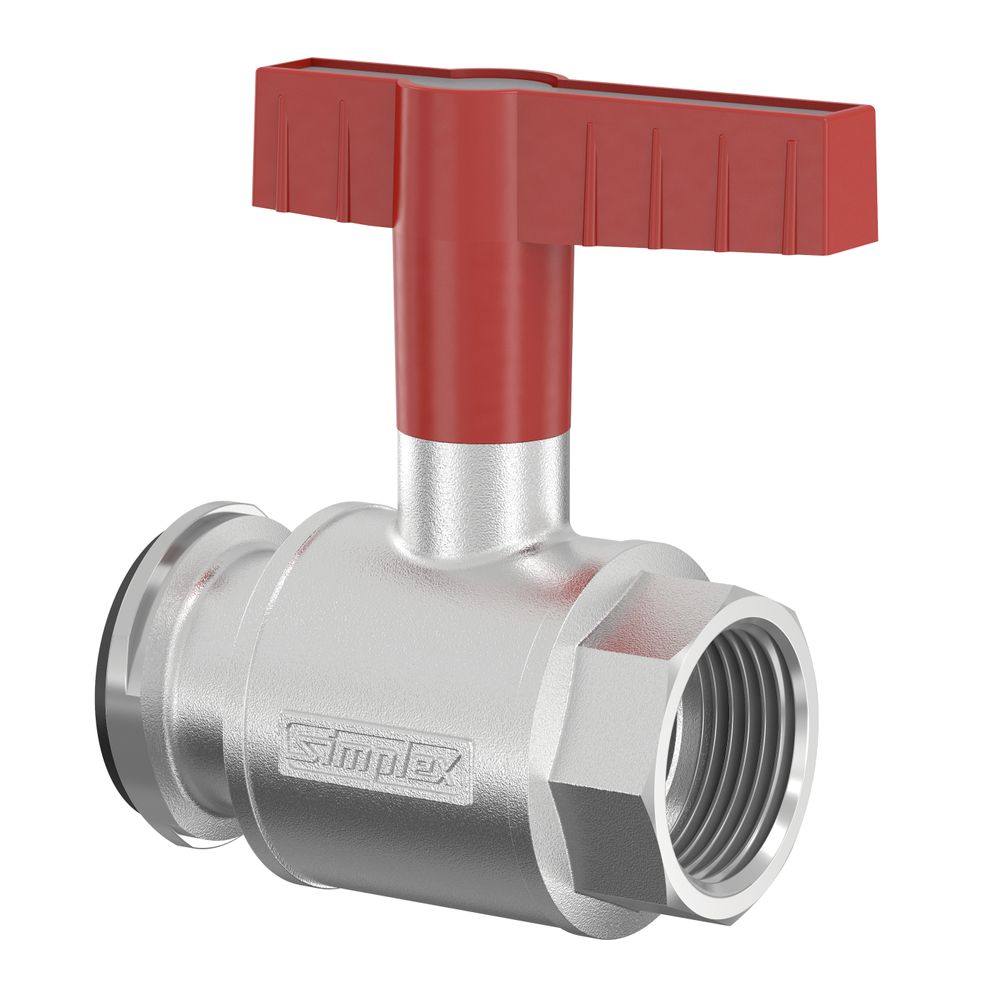 Flamco Pumpen-Kugelhahn m. Flügelgriff DN32 G1 1/4i PN16 MS vern., F10128