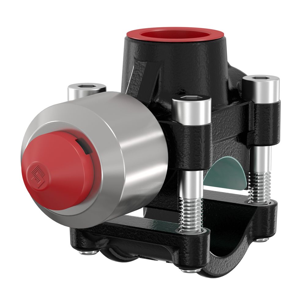 Flamco Anschießkupplung T-plus 3/4 für Stahl-Gewinderohr Rp 1/2, 90620