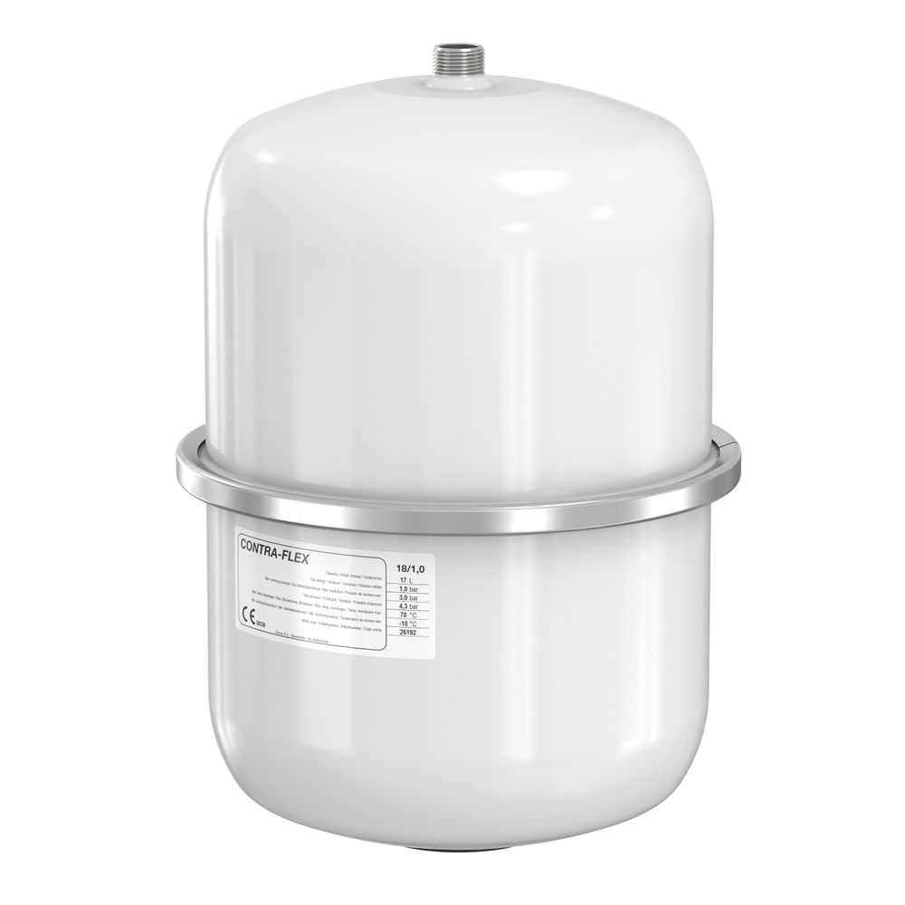 Flamco Ausdehnungsgefäß Contra-Flex 18 L/1,5 bar (3 bar) weiß, für HZ, 26163