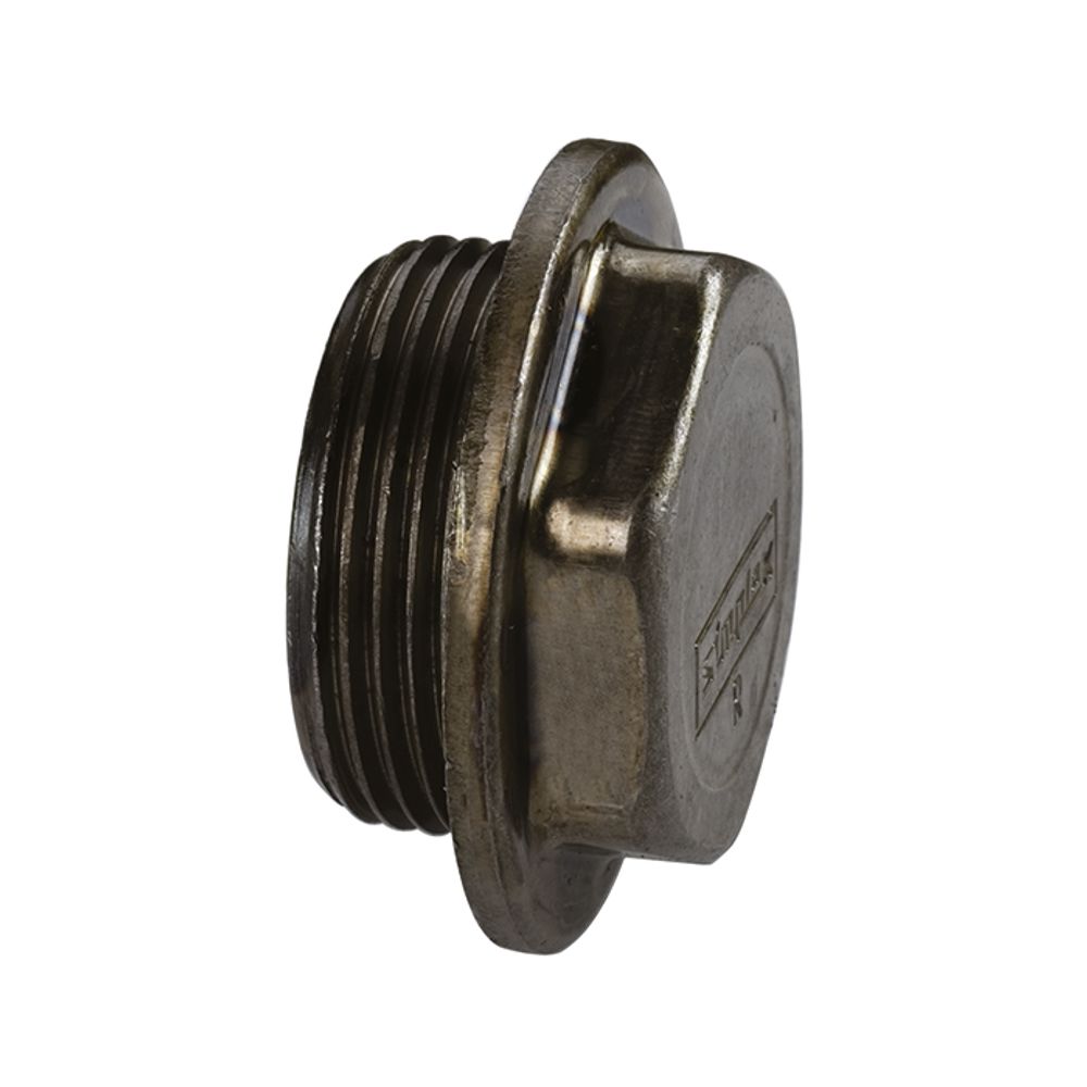 Flamco Blindstopfen rechts, R G1 1/4a (L) Stahl weiß, F10951
