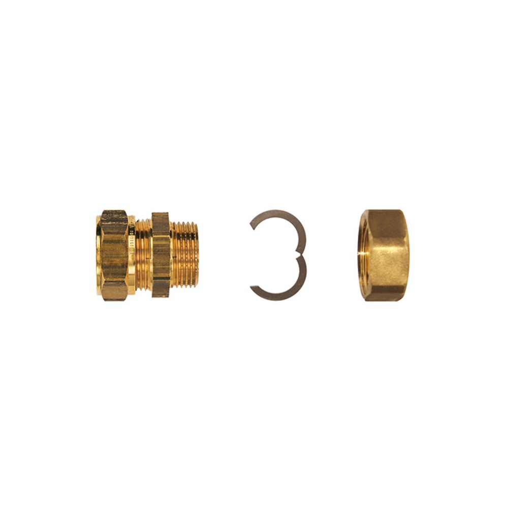 Flamco FixLock Verschraubungsset DN 16, 22 mm Klemmringverschraubung, MG29611.11FL