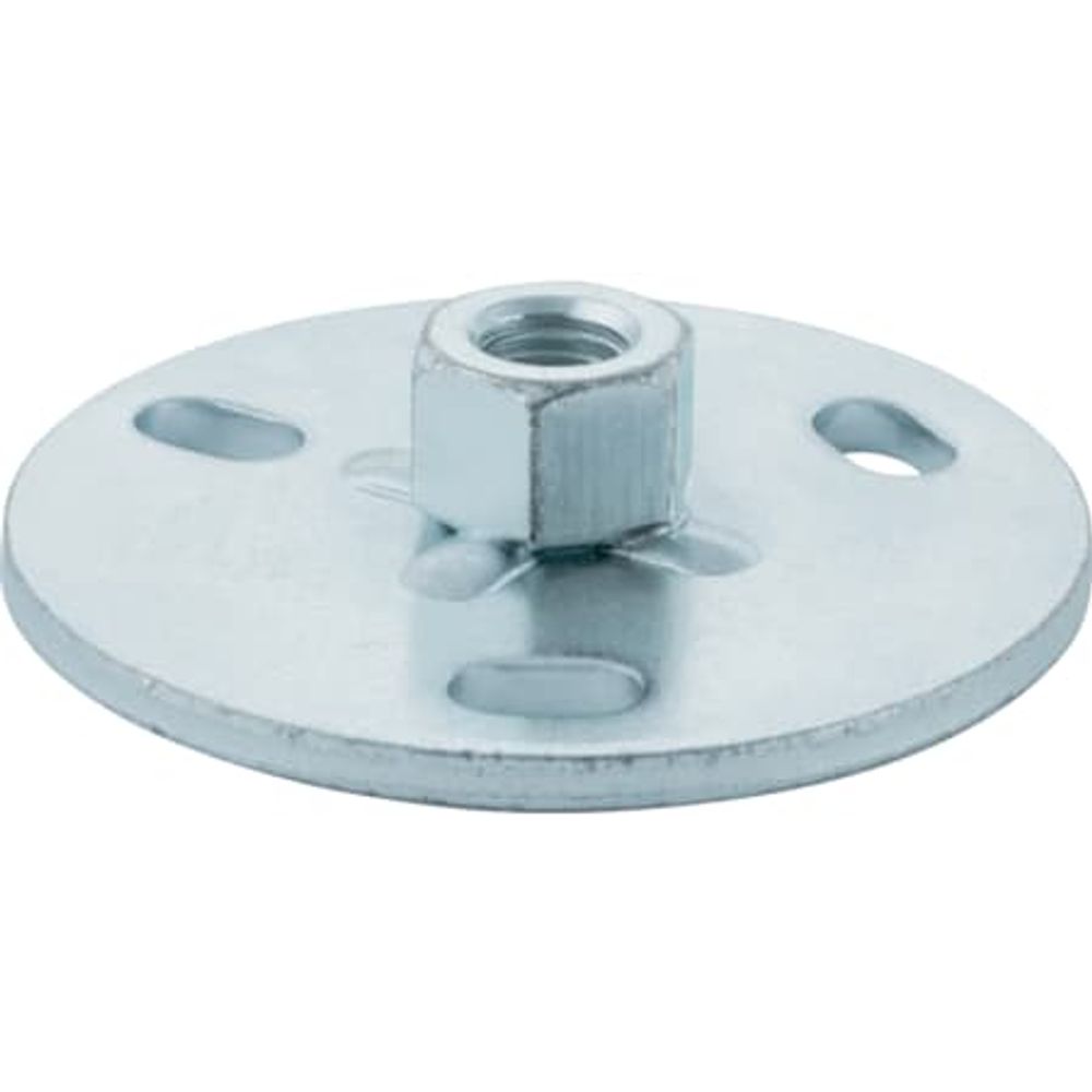 Geberit Grundplatte rund, Dreiloch, mit Gewindemuffe M10, 362.837.26.1