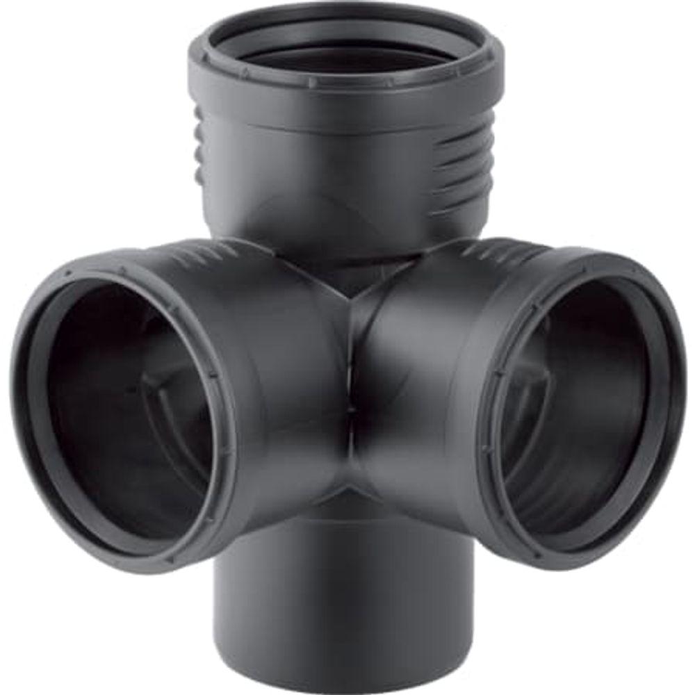 Geberit Silent-PP Eckabzweig 87,5°, DN 90 / 90 / 90, 390.459.14.1