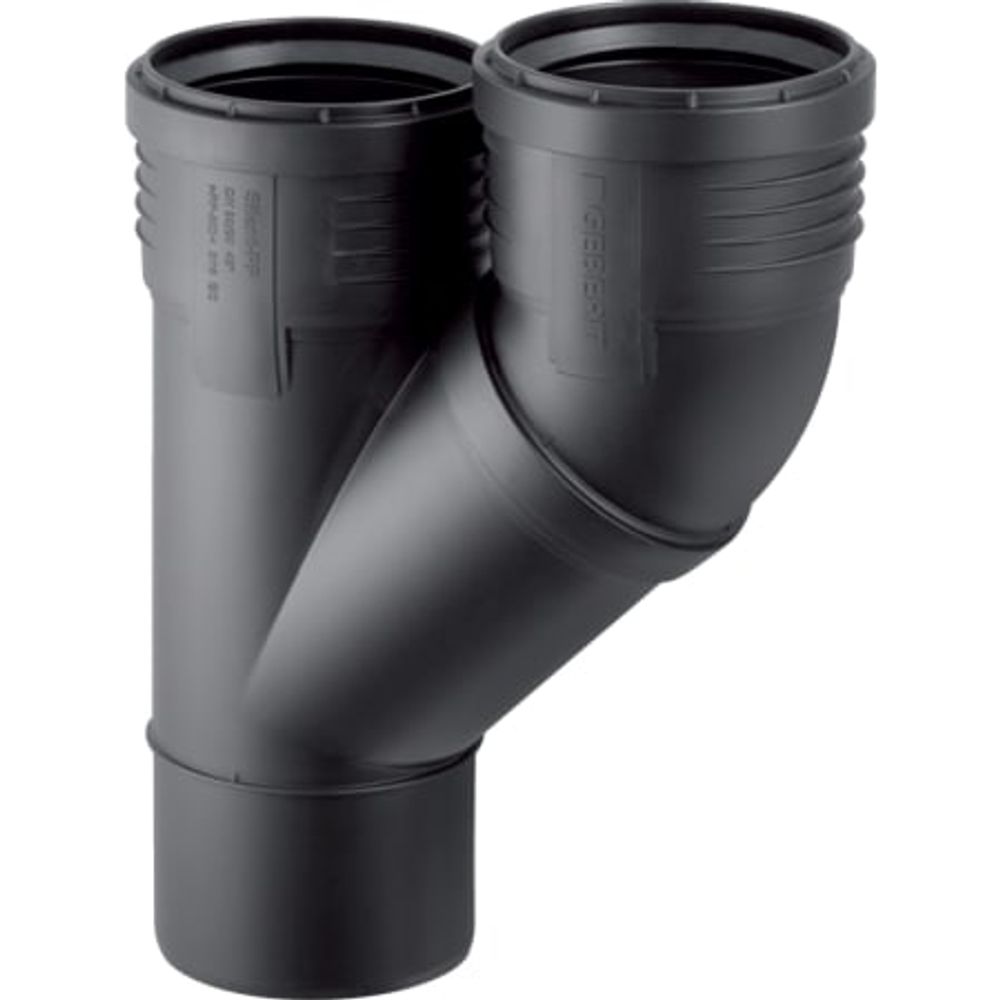 Geberit Silent-PP Parallelabzweig 45°, DN 100 / 100, 390.557.14.1