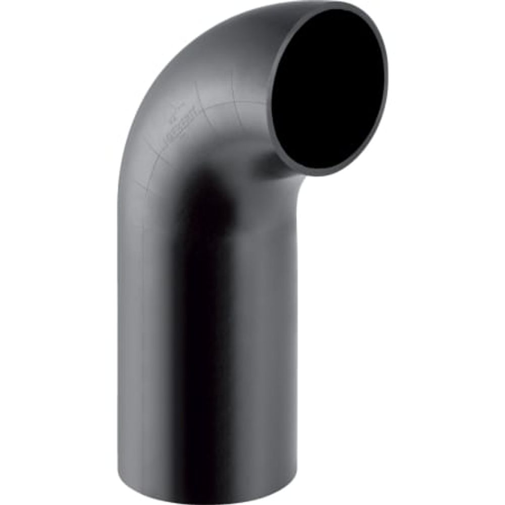 Geberit PE Bogen mit langem Schenkel, DN 150, dø 160 mm, 369.055.16.1