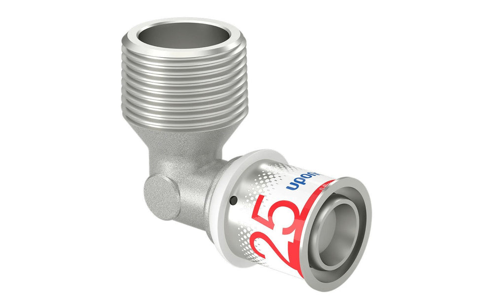 Uponor S-Press PLUS Winkelnippel 25-R1"MT, 1070536