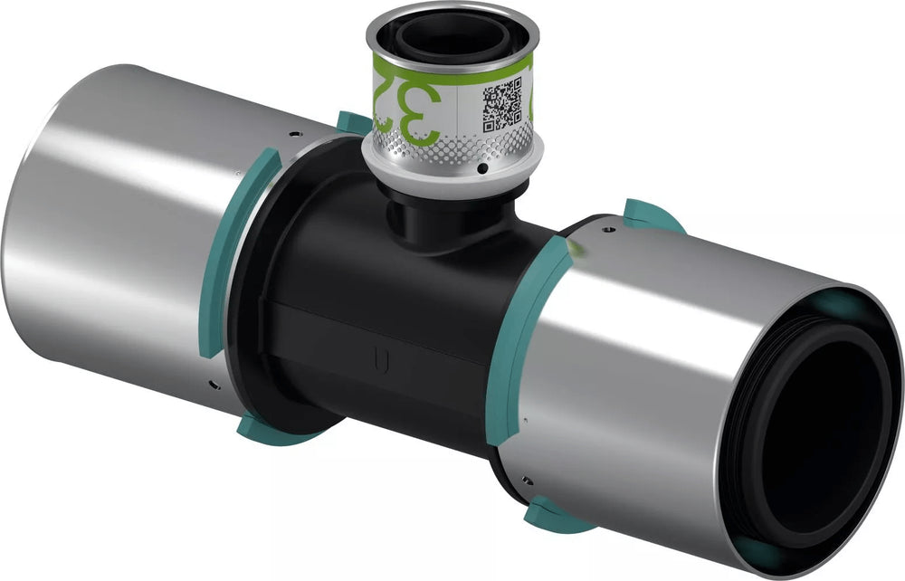 Uponor S-Press Verbund T-Stück reduziert PPSU 63-32-63, 1032890