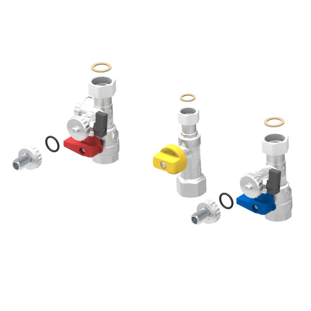 Brötje Absperr-Set Gas/Hzg. – Durchgangsform, ADH 3/4'' B, 7807055