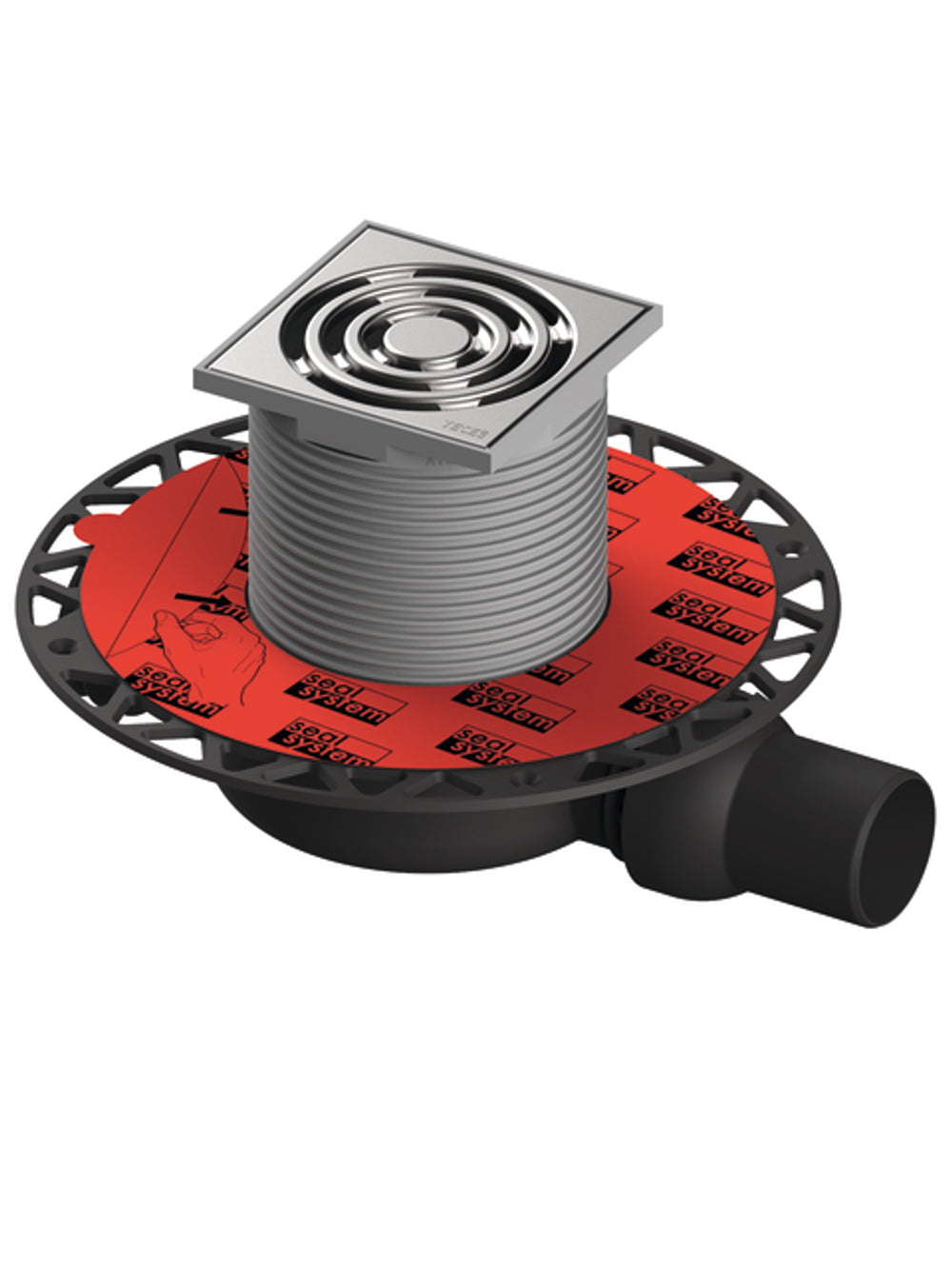 TECE TECEdrainpoint S 110 Ablaufset superflach Seal System Univ.fl., 3601100