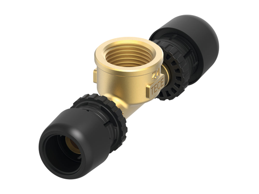 TECE TECElogo-Ax T-Stück Dimension 20 x Rp 1/2 x 20, Siliziumbronze, 8802802
