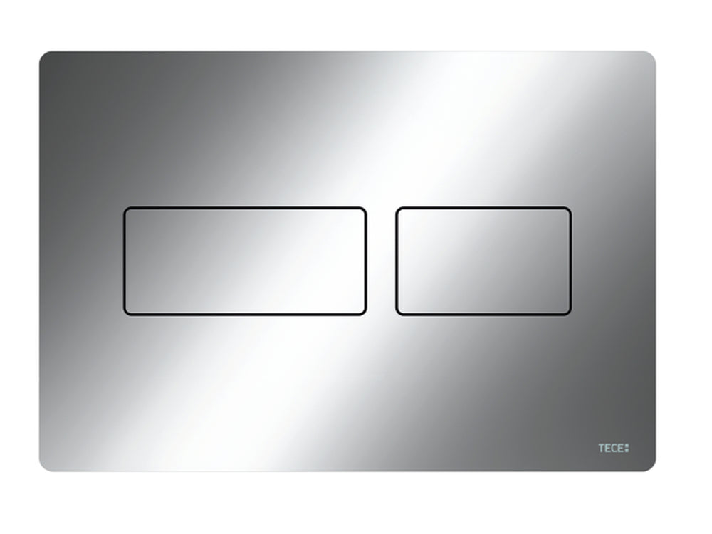 TECE TECEsolid WC-Betätigungsplatte Chrom glänzend für Zweimengentechnik, 9240431