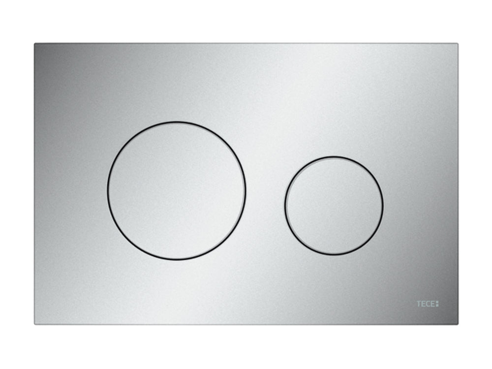 TECE TECEloop WC-Betätigungsplatte Kunststoff für Zweimengentechnik, Chrom matt, 9240922