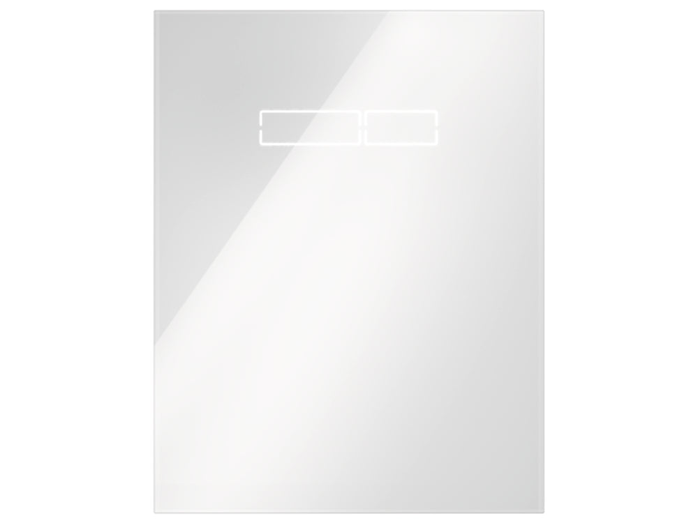 TECE TECElux Betätigungsglasplatte mit sen-Touch Elektronik Glas weiß, 9650002