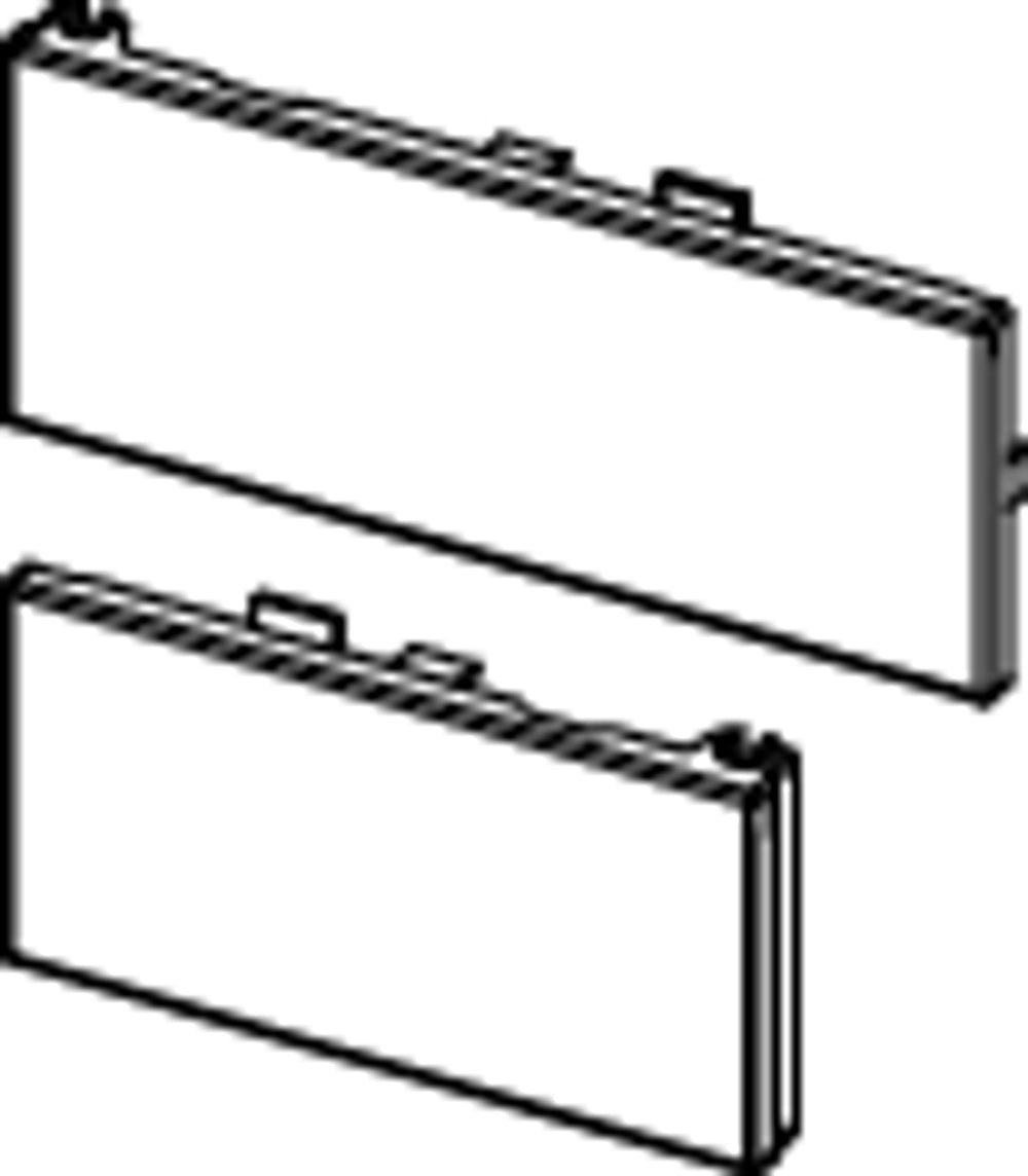 TECE TECEsquare Glas Betätigungstasten Chrom glänzend, Ersatzteil, 9820558