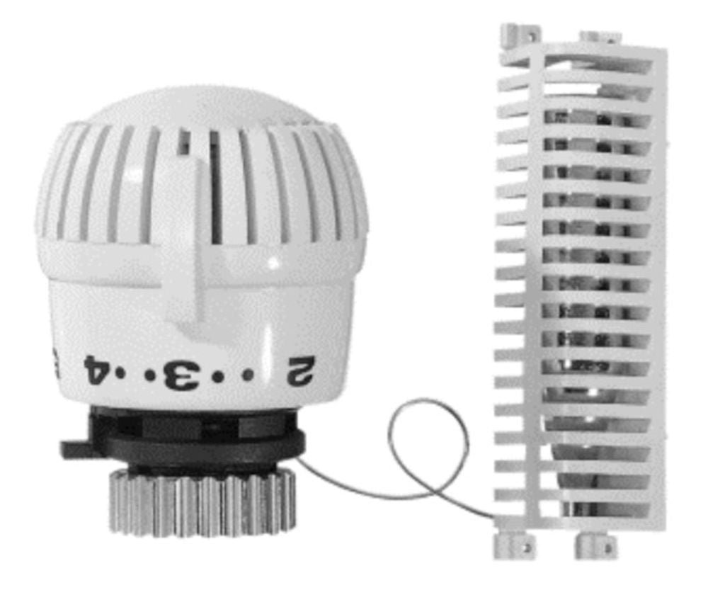 Resideo Thermostatregler Thera-2080 FL weiß, 1-28 Grad C, M30x1,5mm, 2m, T700120W0