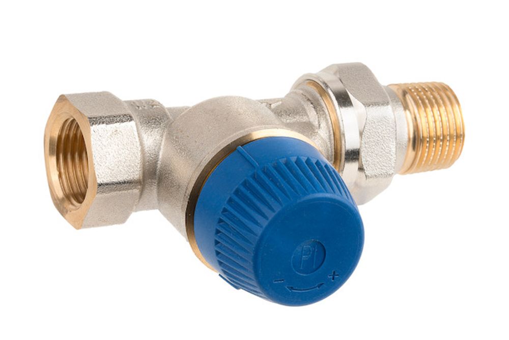 Resideo Thermostatventil Kombi-TRV Messing vernickelt, Durchgang, DN15, V2100DPI15