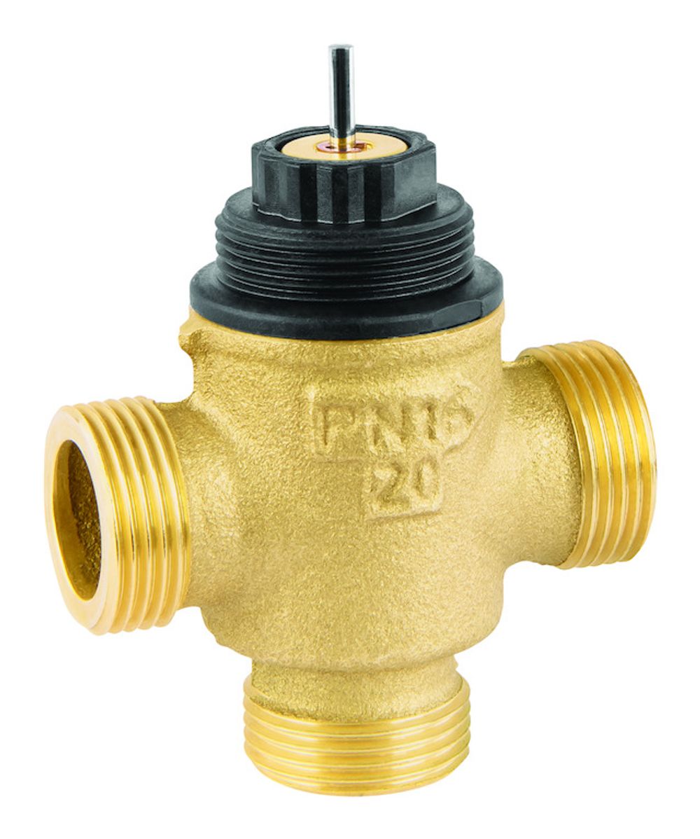 Resideo Dreiwegeregelventil VXE, PN16 DN20, kvs 2.5, flach dichtend, stetig, VXE20B2.5M