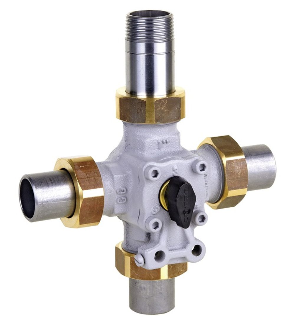 Resideo Vierwege-Kompakt-Mischer ZRK GG 20, grau, PN 6 DN 20, ZRK20