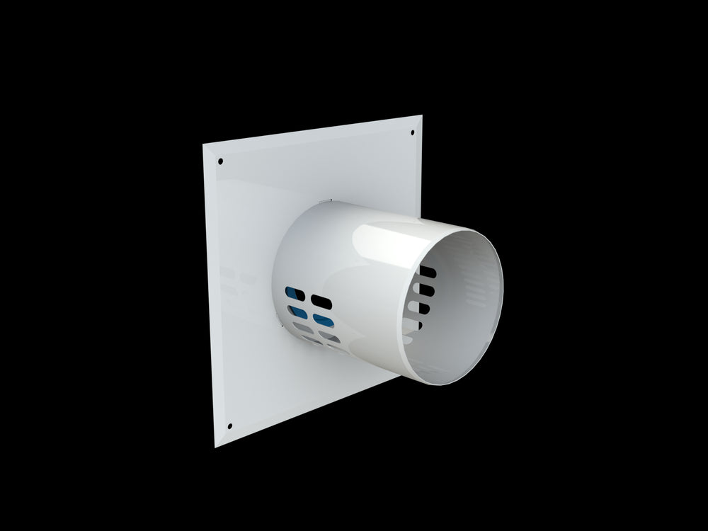 Brötje Luftansaugadapter DN 100 LAA 100 konzentrisch AL weiß, 7308330