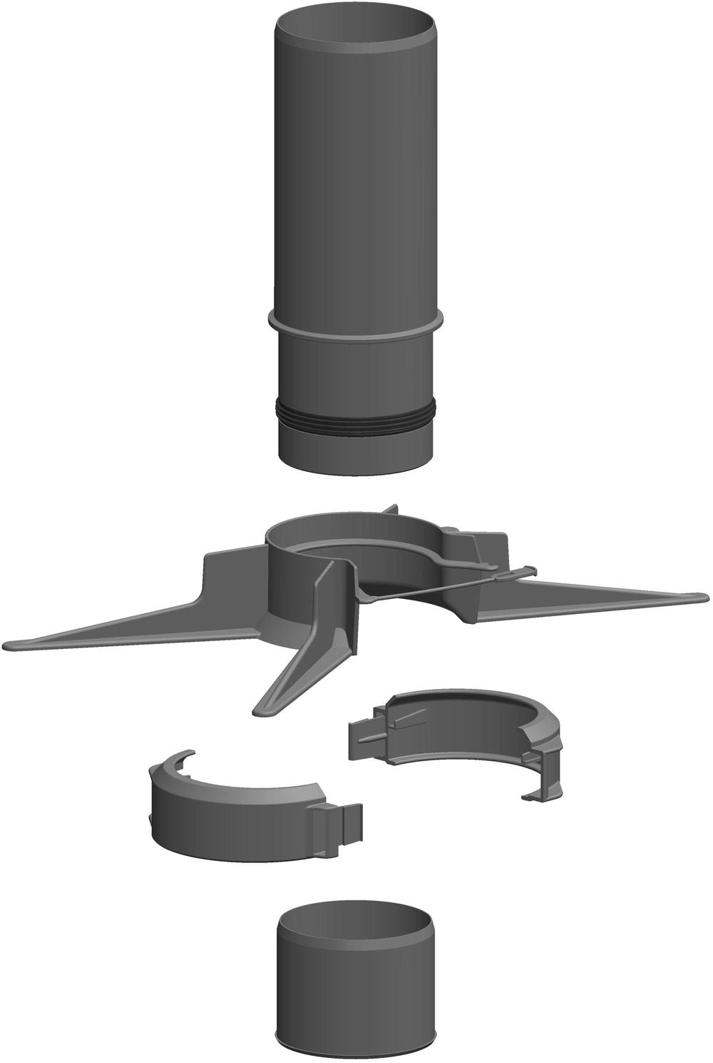 ATEC Montageset f.Rohr flexibel DN 80 , 1327
