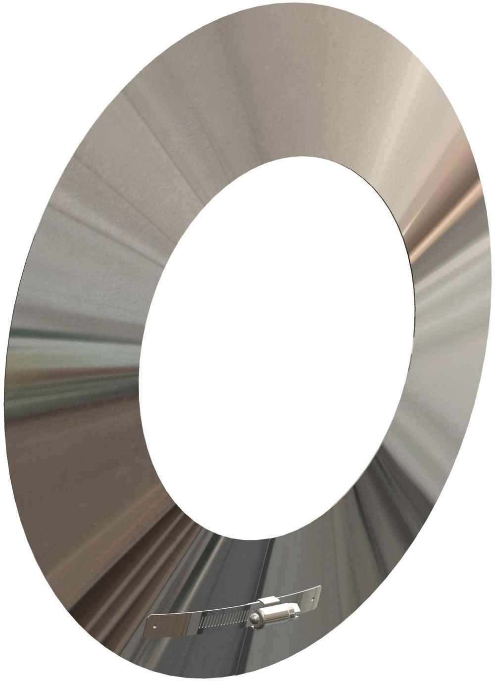 ATEC Wandrosette DN125/190 Edelstahl blank, 704728