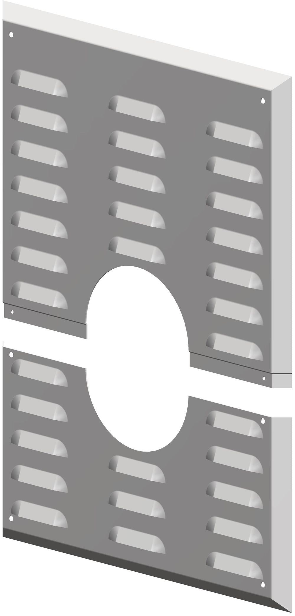ATEC Wandblende m.Hinterlüftung DN 100 für raumluftabhängigen Betrieb 280x350mm, 2330