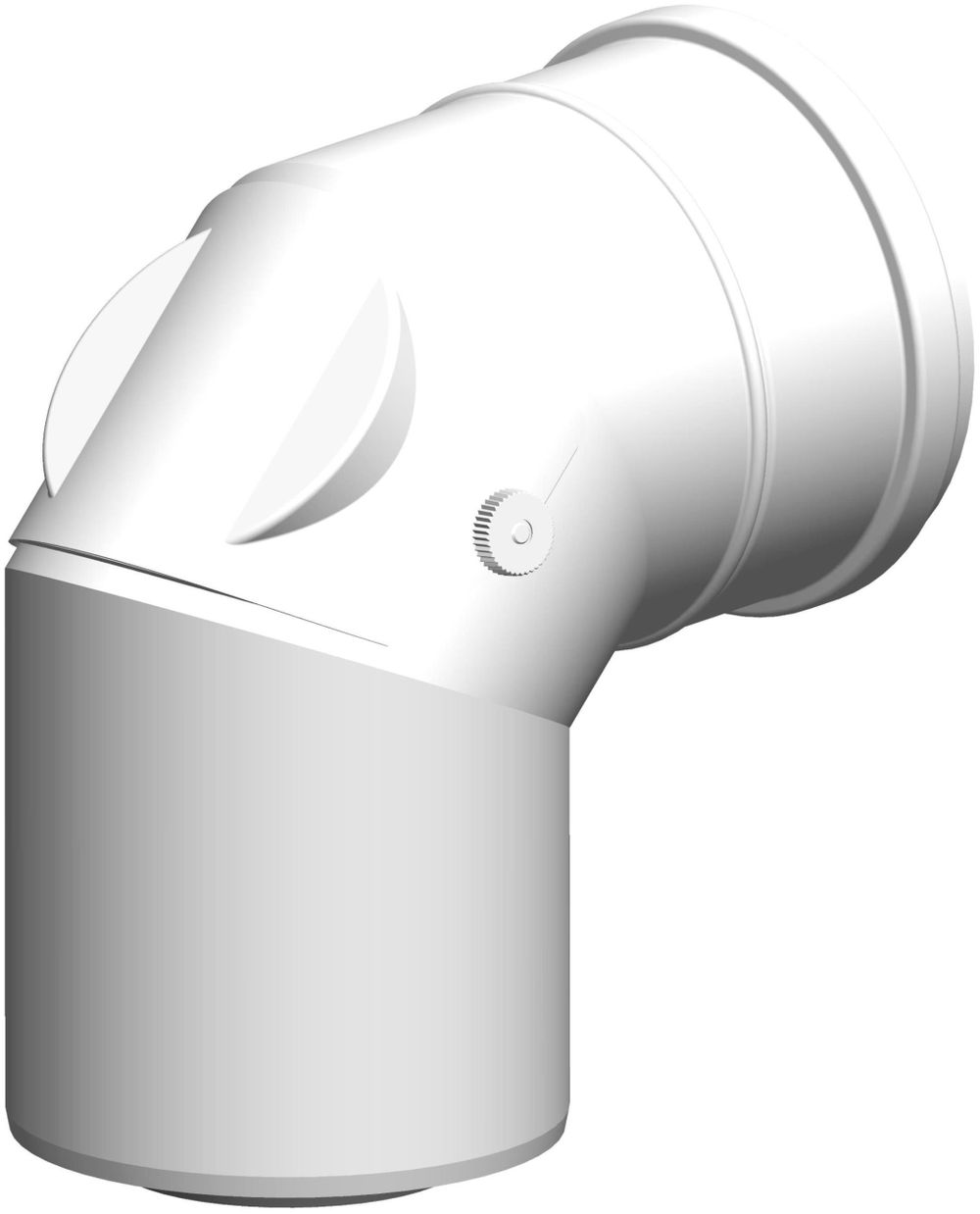 ATEC Kontroll-Bogen 87 Grad konzentrisch DN 80/125, 1401